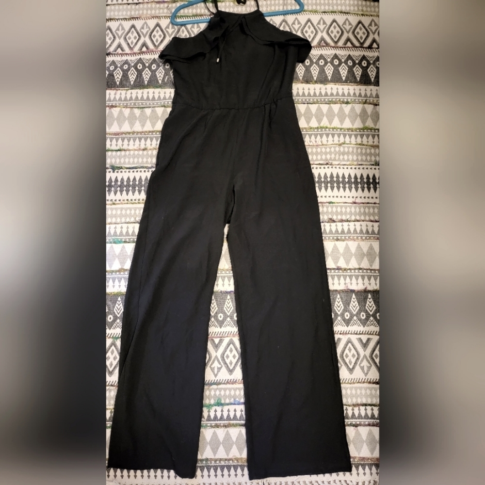 Black Halter Neck Romper